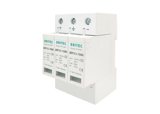 Type 2 1000V 40ka Pv Surge Arrester SPD avec certificat TUV IEC61643-31