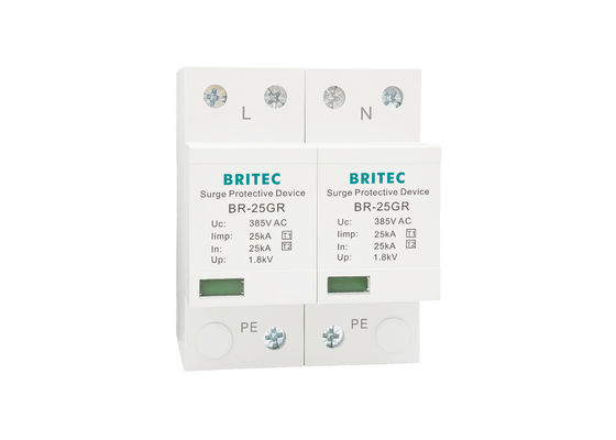 dispositif de protection de montée subite de type 1 monophasé 2P BR-25GR avec la conception de brevet