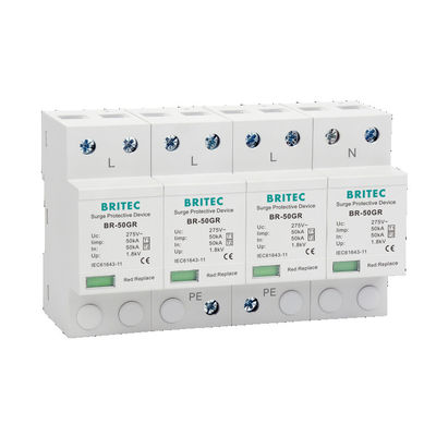 BR-50GR 4P Ac Protection contre les surtensions de type 1 Dispositif de protection contre les surtensions de type 1