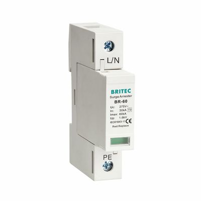 Dispositif de protection contre les surtensions BRITEC 60kA de type 2 1P
