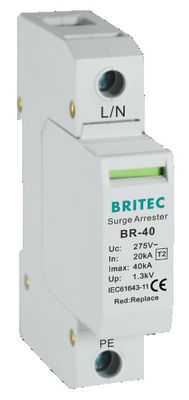 BR-40 3P+1 Protecteur contre les surtensions Dispositif de protection contre les éclairs Protecteur contre les surtensions de 18 mm