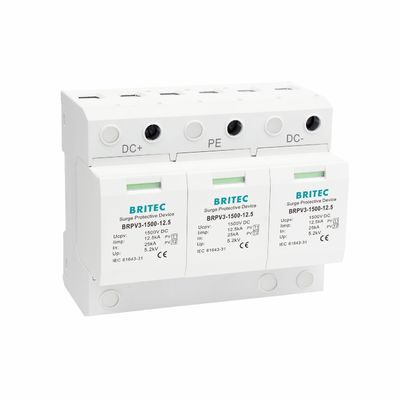 BRPV3-1500-12.5 DC SPD 12,5ka arrêt de surtension électrique 1500V protection contre les surtensions électriques