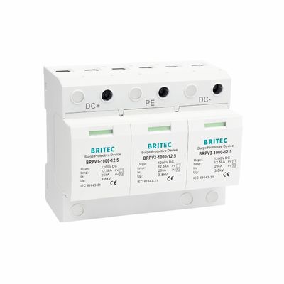 BRPV3-1000-12.5 Surge PV Arrester protection contre les surtensions 3p dispositif de protection contre les surtensions solaires