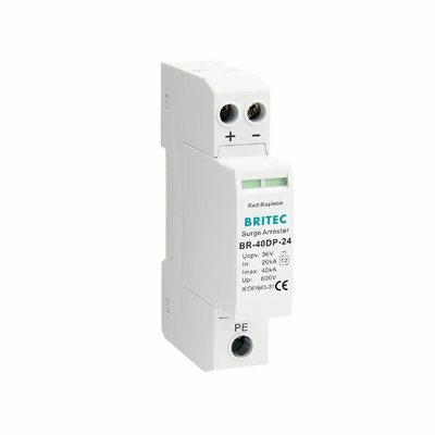 Dispositif de protection contre les surtensions BR-40DP 24 DC avec protection IP20 40KA contre les surtensions et une tension nominale de 600 V