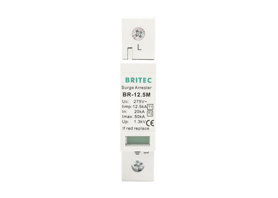 Parafoudre du type 1 +2 du dispositif de protection de surtension à C.A. 220v SPD 12.5kA d'intérieur