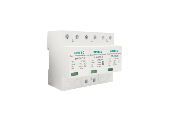 10/350μs Type 1 Arrestateur de surtension 50KA Dispositif de protection contre la foudre en plastique