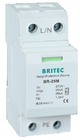 BRITEC BR-25M T1+T2 B+C 3P DIN Rail 35mm Spd T1 Varistor arrêt de surtension type1 3p protecteur de surtension