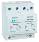 BRITEC BR-25M T1+T2 B+C 3P DIN Rail 35mm Spd T1 Varistor arrêt de surtension type1 3p protecteur de surtension