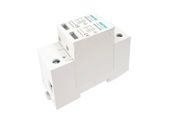 Dispositif de protection contre les surtensions solaires Spd Pv 600V Dc Din Rail monté avec des contacts à distance