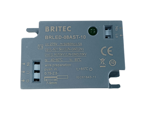 BRLED-08AST-10 dispositif de protection contre les surtensions pour l'éclairage 10kA