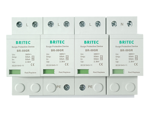BR-50GR 4P Protection contre les surtensions de type 1 appareil de protection contre les surtensions de type 1