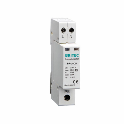 Dispositif de protection contre les surtensions BR-20DP 2P de 10 kV de type 3 pour systèmes à basse tension