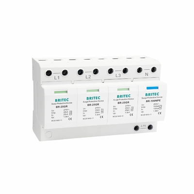 BR-25GR 3P+1 Type 1 Dispositif de protection contre les surtensions SPD Thunder Arrester