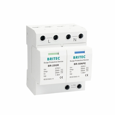 BR-25GR 3P+1 Type 1 Dispositif de protection contre les surtensions SPD Thunder Arrester