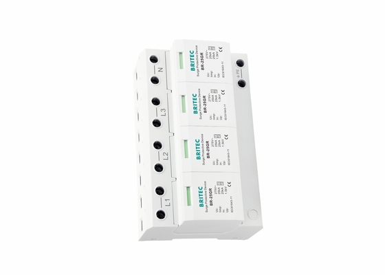 25kA 4P Protection contre la foudre de puissance type 1 Dispositif de protection contre les surtensions