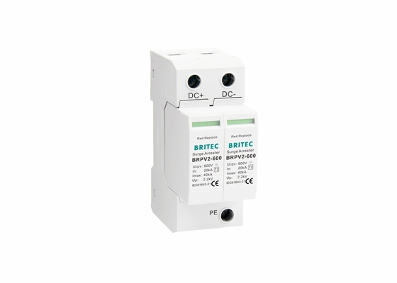 Type solaire du picovolte SPD de dispositif de protection de montée subite de C.C 600V - 2 TUV certifiés