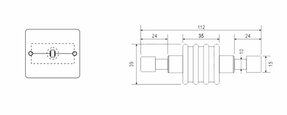 BR-ISG-100 Isolation de l'éclairage par écart d'étincelle connexion de liaison equipotentielle de systèmes de mise à la terre séparés