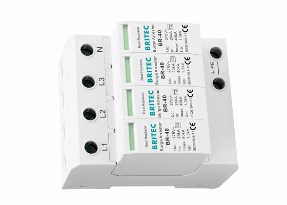 EN 61643-11 Norme 8/20μs Appareil de protection contre les surtensions de type 2 35 mm Din Rail