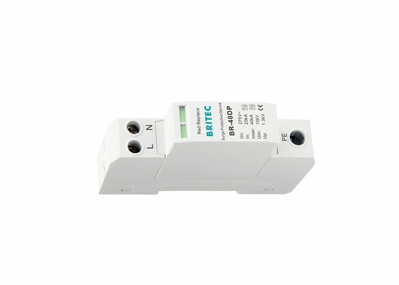 40kA 275V Resteurs de surtension à phase unique 2P de type 2 + 3 de classe II + III BR-40DP 2P