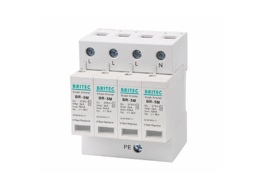 Dispositif de protection contre les surtensions à basse tension en thermoplastique UL94-V0 4p