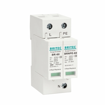 Type de BR275-60 1P+1 60kA - 2 protecteurs de montée subite de foudre de SPD