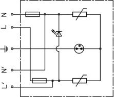 Appareil de protection contre les surtensions de 275V 10kv 6kv Spd pour lampe de rue à LED