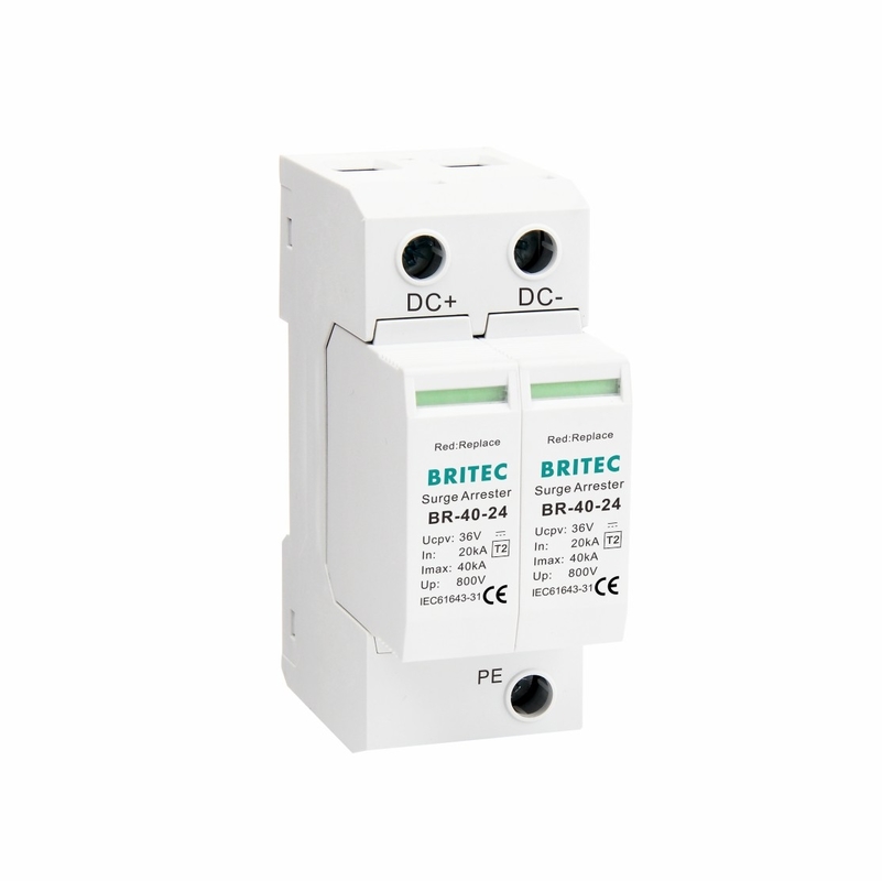 BR-40 24  Parafoudre PV Protecteur de surtension CC Dispositif de protection contre les surtensions solaires protection contre les surtensions PV