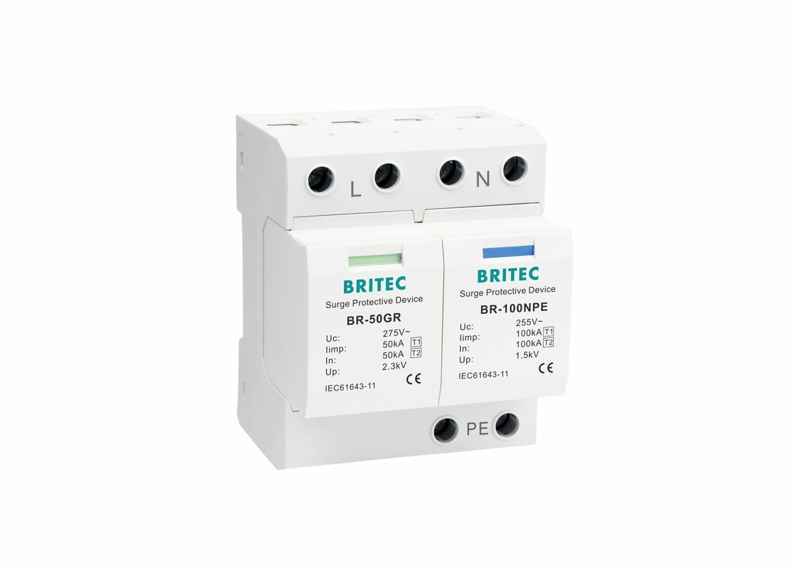 Dispositif de protection contre les surtensions de type 1 1P+NPE IP20