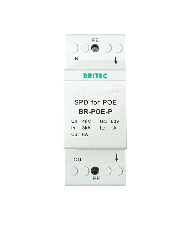 BR-POE-P Protecteur contre les surtensions équipements de télécommunications réseau POE Rj45 protection contre les surtensions
