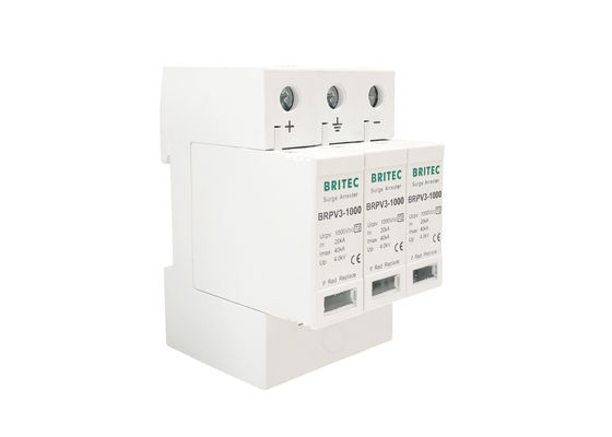 1000V intercepteur solaire de montée subite de picovolte de parafoudre de C.C de la classe II