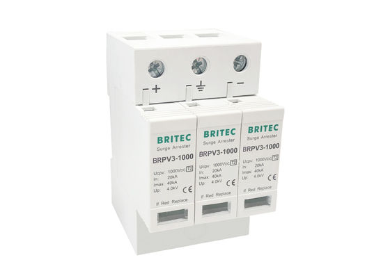 Dispositif de protection de montée subite de C.C de protection contre la foudre d'énergie SPD pour le système photovoltaïque