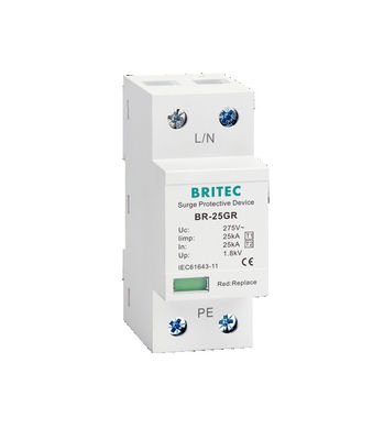 BR-25GR 4P Classe I Parafoudre parafoudre SPD type 1 4p AC parafoudre de surtension