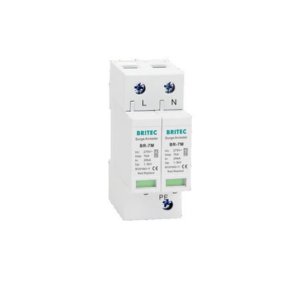 Dispositif de protection contre les surtensions BR-7M 4P 7ka T1+T2 Parafoudre SPD Dispositifs de protection contre les surtensions électronique protection contre les surtensions