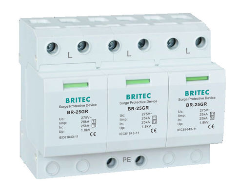 BR-25GR 1P+1 Dispositif de protection contre les surtensions SPD Type 1 Parasurtenseur parafoudre Parafoudre AC