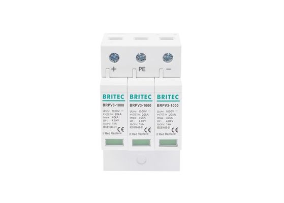 Dispositif de protection solaire rapide de montée subite de C.C 1000V 40ka de réponse SPD