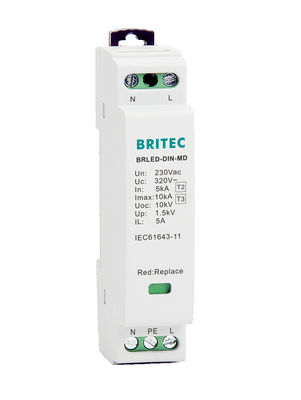 Dispositif de protection contre les surtensions de la lampe de rue de puissance de 1,5 kV Protecteurs contre les surtensions SPD 10 KV Lampe de rue LED