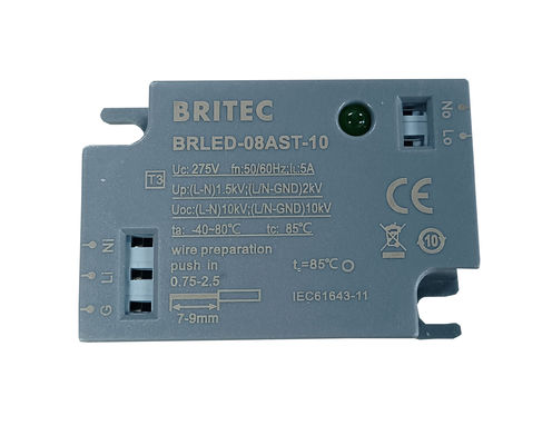 BRLED-08ASC-10 Protecteurs contre les surtensions pour les LED Niveau de protection Spd Dispositif de protection des luminaires