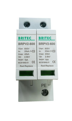 BRPV2 500 PV Surge Arrester DC12V 24V 48V 500V 690V 800V 1000V Dispositif de protection contre les surtensions