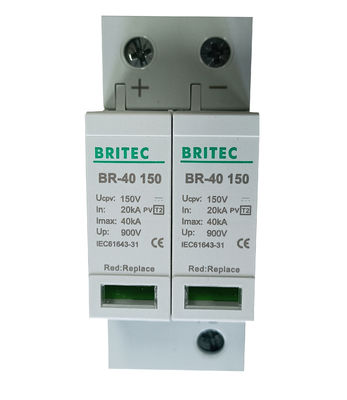 BRPV2 500 PV Surge Arrester DC12V 24V 48V 500V 690V 800V 1000V Dispositif de protection contre les surtensions