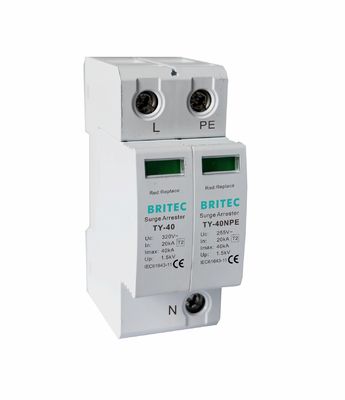 Dispositif de protection contre les surtensions TY-40 3+1 MOV avec courant de décharge de 40 kA et boîtier thermoplastique UL94-V0