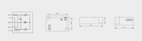 BRLED-08AST-10 Dispositif de protection contre les surtensions pour l'éclairage 10kA LED Street Light ELECTROSTACTIC PROTECTOR Système d'éclairage LED