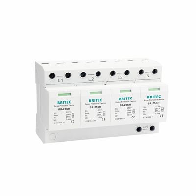 BR-25GR 3P + 1 Type 1 dispositif de Protection contre les surtensions SPD Ableiter parafoudre anti-étincelles spd classe 1 Protection contre la foudre