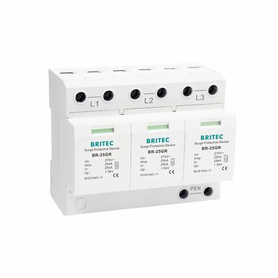 BR-25GR 3P + 1 Type 1 dispositif de Protection contre les surtensions SPD Ableiter parafoudre anti-étincelles spd classe 1 Protection contre la foudre