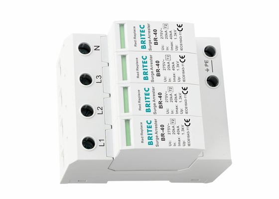 Protègeur contre les surtensions de type 2 4P 40kA avec des performances fiables