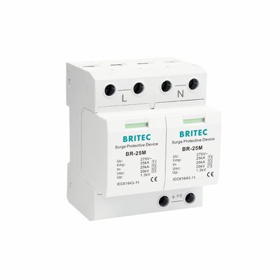 BRITEC BR-25M 3+1 Para-foudre de Type 1 avec module enfichable 25kA Iimp Para-foudre de Type 1