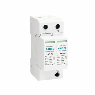 7KA Dispositif de protection contre les surtensions de type 1+2 contre les impulsions de foudre avec montage DIN-rail