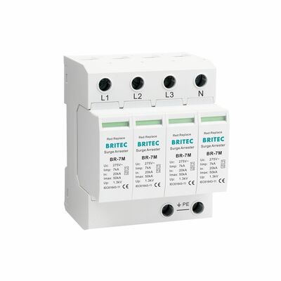 7KA Dispositif de protection contre les surtensions de type 1+2 contre les impulsions de foudre avec montage DIN-rail