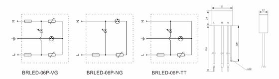 Protection contre les surtensions LED IP65 avec temps de réponse < 25 ns et conformité avec la CEI/EN61643-11 pour les systèmes d'éclairage LED