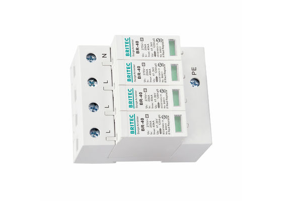 40kA 4P 275V Appareil de protection contre les surtensions de type 2