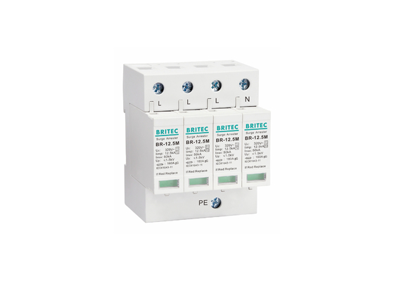 Protecteur de montée subite du type 1 +2 contre le dispositif antiparasite de montée subite de Polonais du courant alternatif de foudre 4